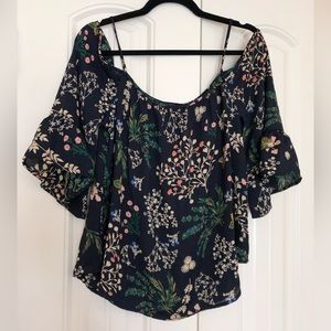 Hailey 23 Brayton Cold Shoulder Blouse Top NWT
